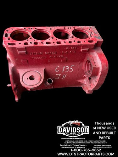 International Farmall C135 Engine Block Good Used 375596R1