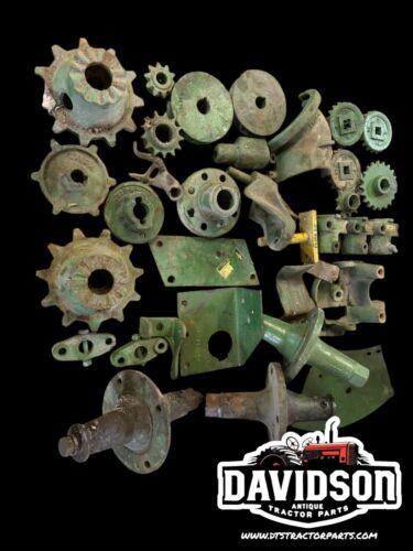 Large John Deere Implement Parts Lot New Old Stock Sprockets Spindles Pulleys