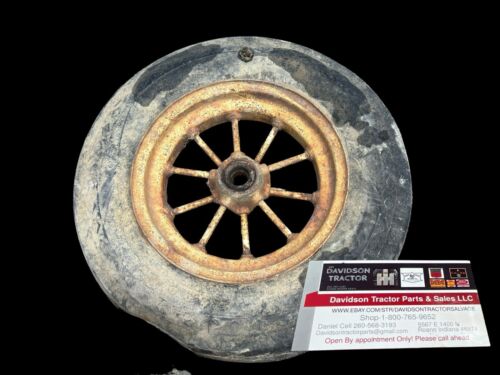John Deere Spoked Wagon Implement Wheels Pair With Tires Vintage Equipment