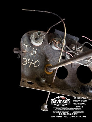 International Farmall 340 Utility IH tractor dash panel gauges Antique Tractor