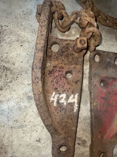 International Harvester 424 Hitch Brackets Antique Tractor PAIR