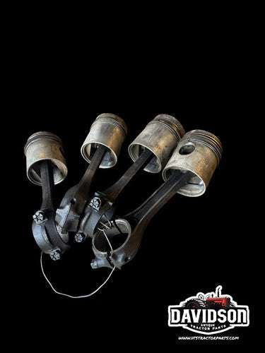 Case 730 Diesel Pistons W/rods Set Antique Tractor