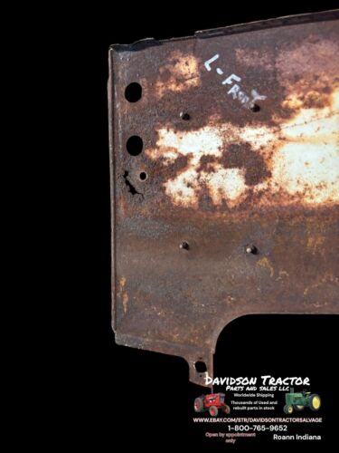 Farmall 460 RC Front Radiator Side Panels W/Emblems Rusty
