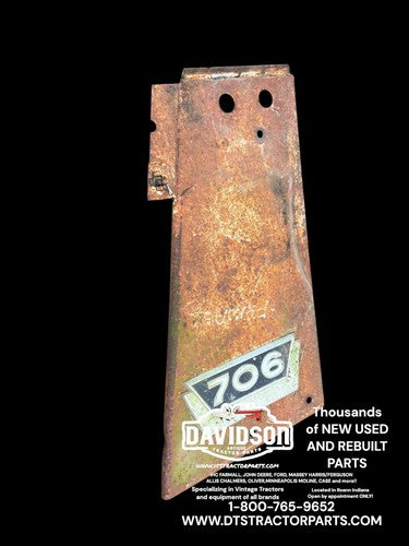 Farmall 706 Tractor front IH Right radiator hood side panel Antique Tractor