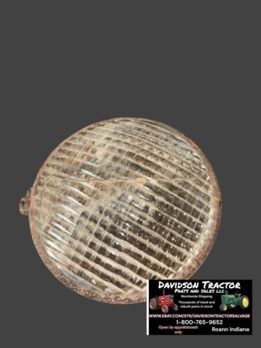 John Deere Headlight With Bracket  Antique Tractor Vintage Headlight