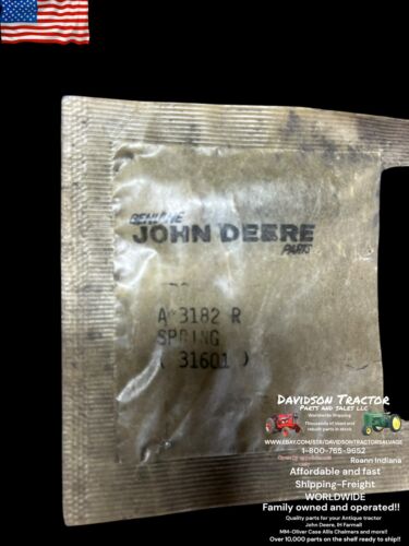 Genuine John Deere Spring A3182R 2520 4000 4020 4520 4620 500C 510 6620 7720 NOS