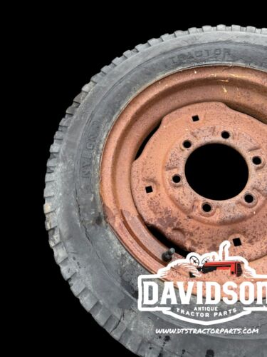 6.00x 16 Co-Op Tire On 6 Bolt Rim Antique Tractor