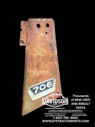 Farmall 706 Tractor front IH Right radiator hood side panel Antique Tractor