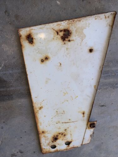 Farmall 706 Tractor front IH Left radiator hood side panel chrome emblem