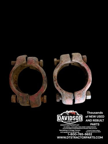IH Farmall 656 Utility Axel Clamps Pair Antique Tractor