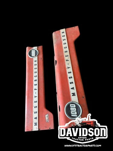 1080 Massey Ferguson Hood Side Panel Pair Antique Tractor NICE