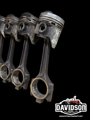 International Farmall 340 Pistons Set W/rods C-135 Antique Tractor
