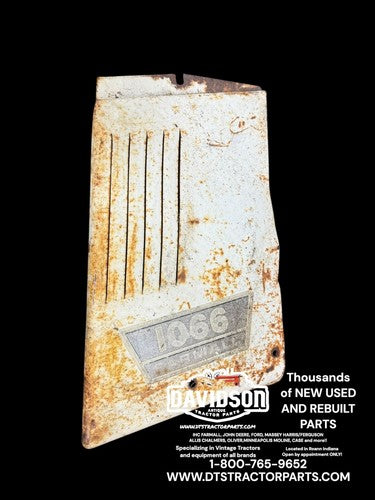 International 1066 Left Radiator Side Panel Antique Tractor