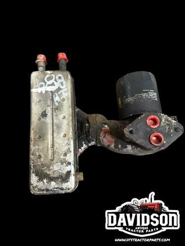 International 884 Oil Cooler W/ Filter Base And Manifold Antique Tractor