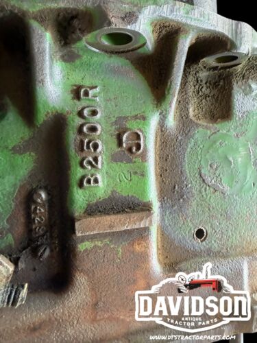 Late Styled John Deere B Cylinder Block B2500R  Antique Tractor