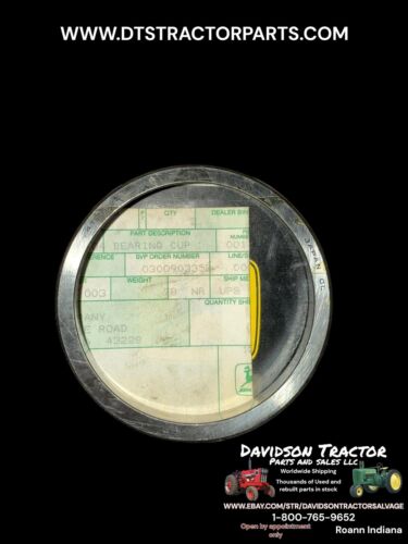 JOHN DEERE JD7414 BEARING CUP 1055, 1177, 1177Hy4 Combine OEM NEW Old Stock