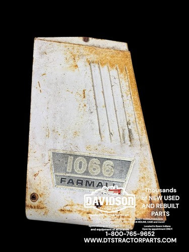International 1066 Left Radiator Side Panel Antique Tractor