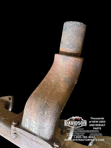 International 684 Exhaust Manifold W/Elbow Antique Tractor 3136668R1 3136066R1