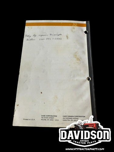 ORIGINAL Case 780C Loader Backhoe Operators Owners Manual