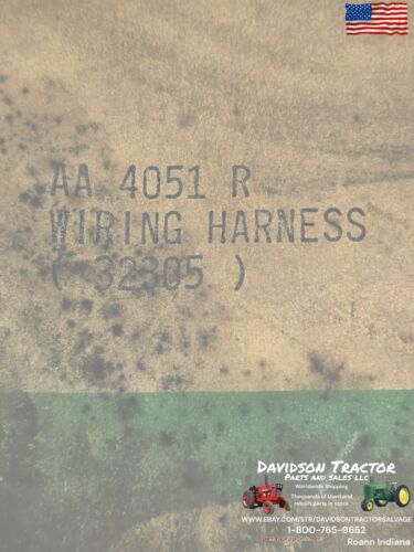 Genuine John Deere AA4051R New Old Stock Wiring Harness