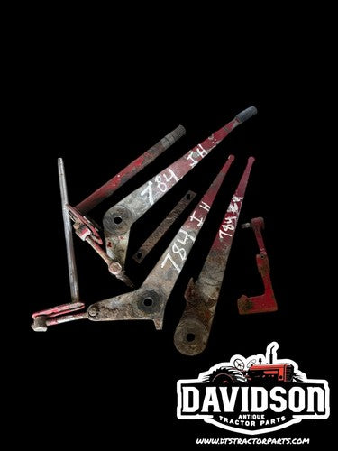 International 784 Hydraulic Handle Linkage Set Antique Tractor