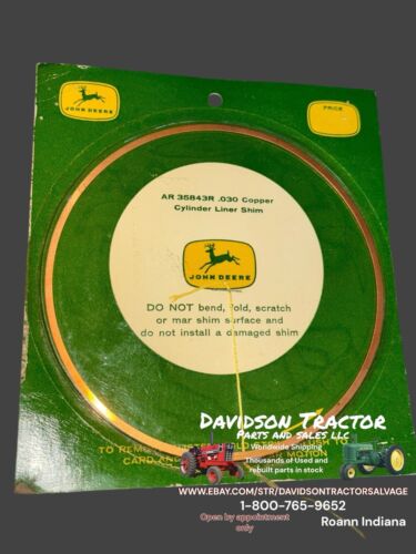 AR35843R Genuine John Deere New Old Stock .030 Shim