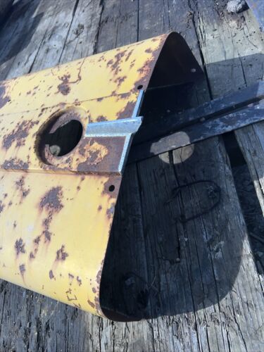International 2444 IH tractor engine motor hood cover w/ chrome center emblem