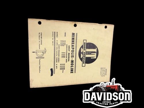 Minneapolis-Moline I&T Shop Service Manual MM-19 G-VI G 705 706 707 709 900 950