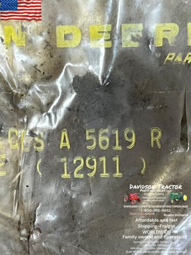 Genuine John Deere A5619R New Old Stock Plate