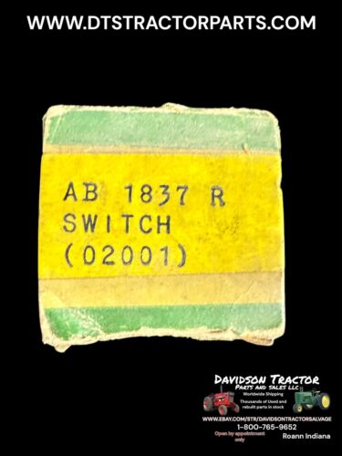 RARE Genuine John Deere Starting Switch AB1837R A AO AR BO BR W/Original Box
