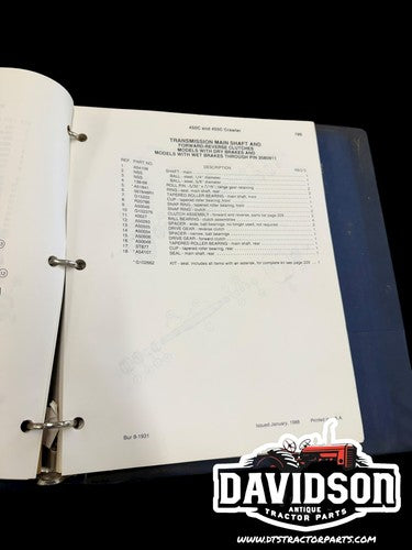 CASE 450C and 455C Crawler Parts Catalog Bur 8-1932  OEM Manual