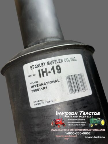 Muffler fits International 706 856 756 398511R1