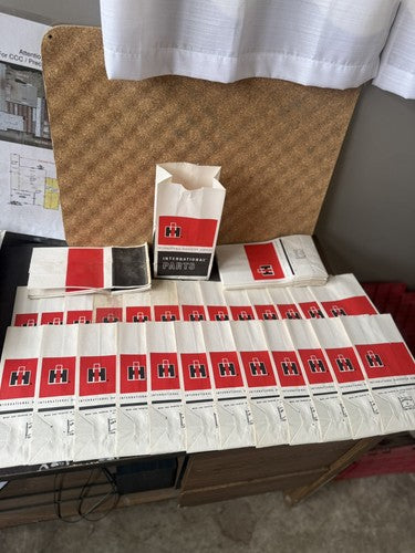 (50) New Old Stock International Harvester Parts Bags 1950s