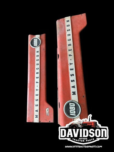 1080 Massey Ferguson Hood Side Panel Pair Antique Tractor NICE