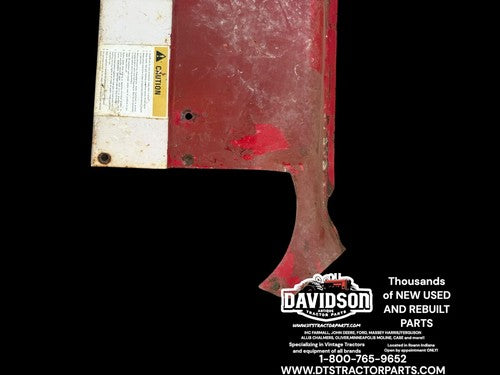 International 1066 Tractor Original IH IHC left rear dash hood section panel