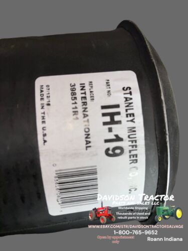 Muffler fits International 706 856 756 398511R1