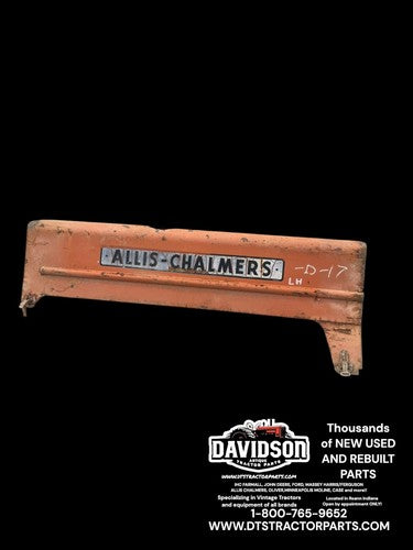 Allis Chalmers D-17 Left Hood Side Panel Antique Tractor