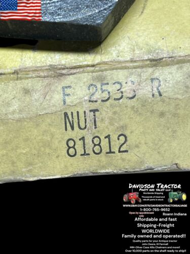Genuine John Deere F2533R NUT NEW OLD STOCK