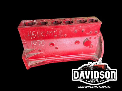 A58513 Case 1070 Tractor Engine Block 451 Case Good Used Bare Block