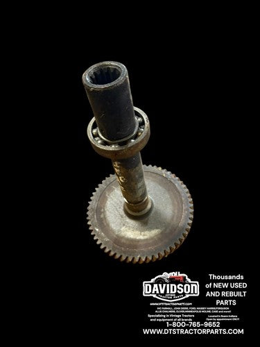 Farmall 460 RC IH tractor PTO Power Take Off input drive shaft w/ drive gear