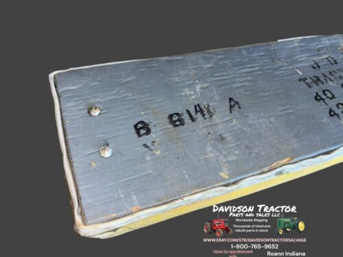 John Deere M MT 40 420 430 435 440 320 330 Rear Seat Cushion Back Rest Yellow