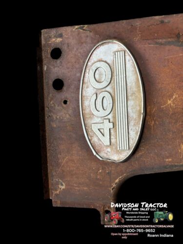 Farmall 460 RC Front Radiator Side Panels W/Emblems Rusty
