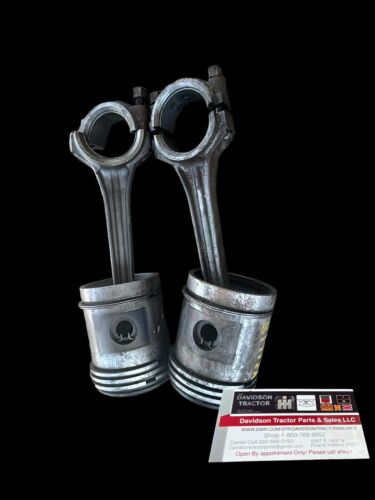 Used John Deere B Tractor Piston Pair STD With Rings and Pins B1772R W/RODS