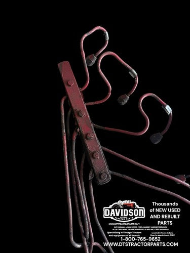 IH Farmall 706D D282 Injection Lines For Parts (missing A Line)