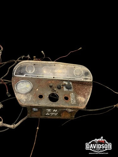 1973 International IH 674 Tractor Lower Dash Instrument Panel