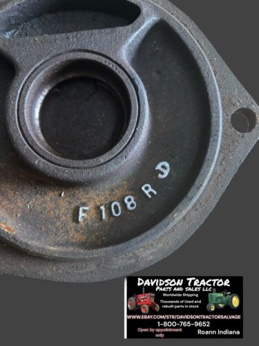John Deere JD G tractor ORIGINAL F108R Governor bearing end cover cap 1937 G