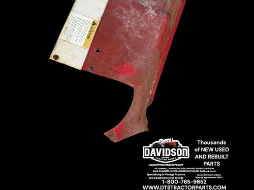 International 1066 Tractor Original IH IHC left rear dash hood section panel