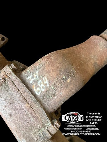 International 684 Exhaust Manifold W/Elbow Antique Tractor 3136668R1 3136066R1