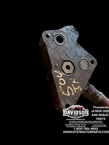 International 504 Utility IH Tractor hydraulic oil flow valve w/ main line