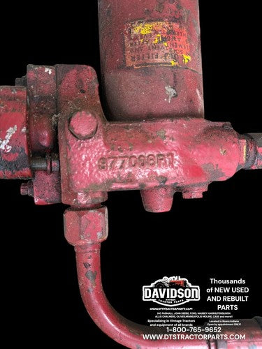 377006R1 IHC Farmall 340 404 Tractors  Hydraulic Pump W/filter Housing Assembly